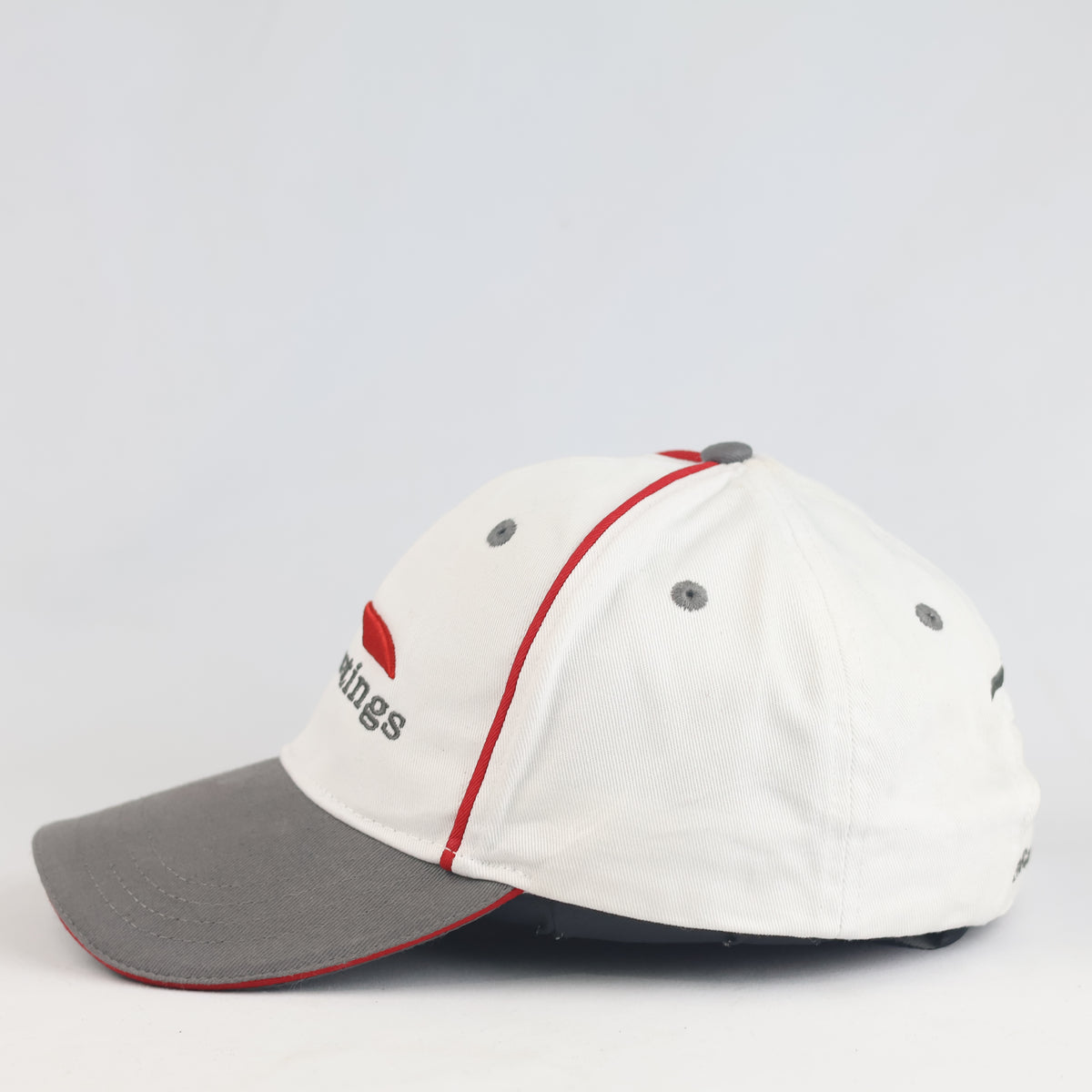 Thrifted ProCoatings Branded Two-Tone Strapback Baseball Hat | 11041