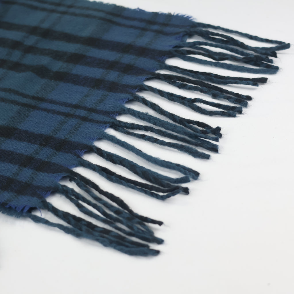 Classic Black & Blue check Neck Warmer - Soft & Warm (Unisex)