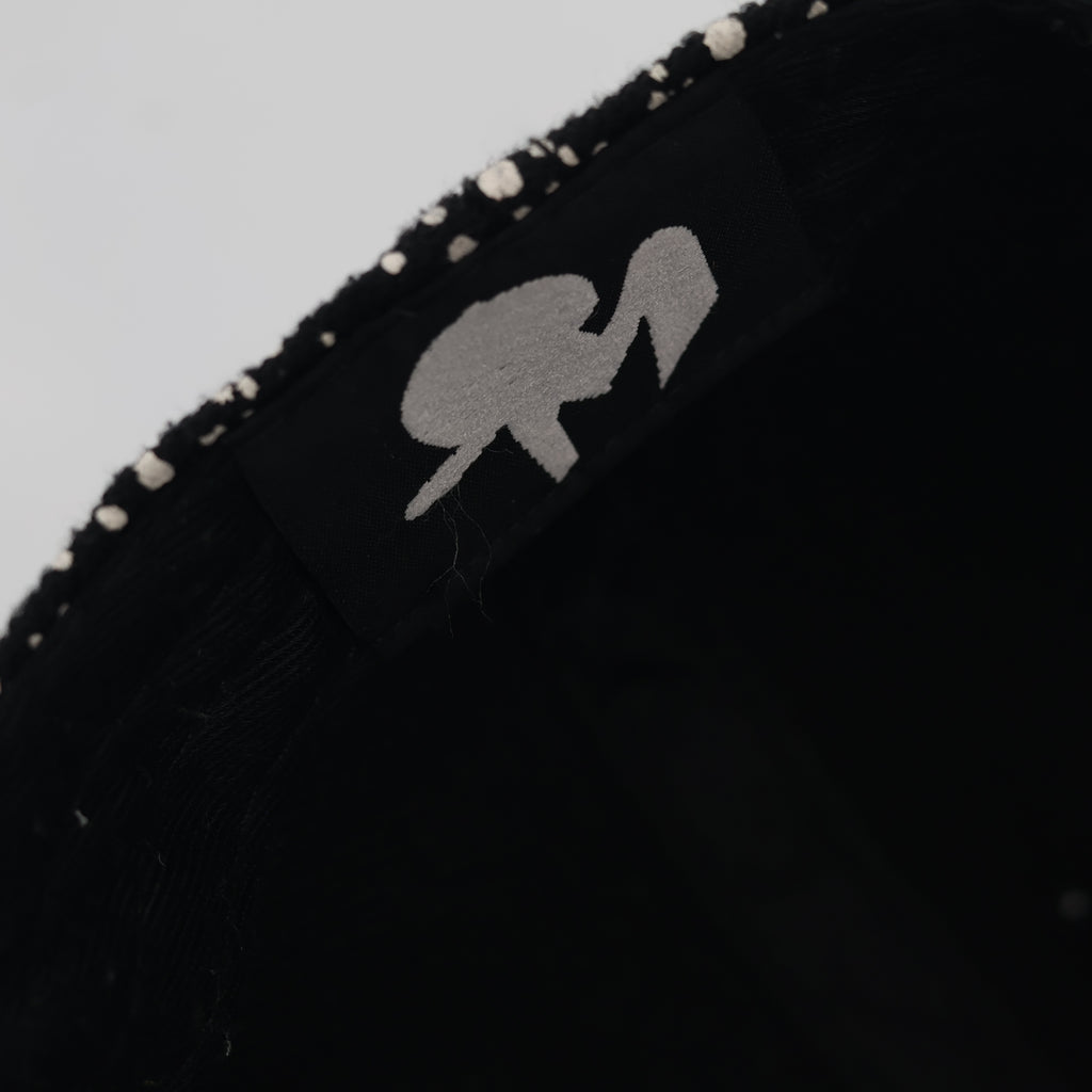 New York Splatter Print Snapback - Black & White Streetwear Hat
