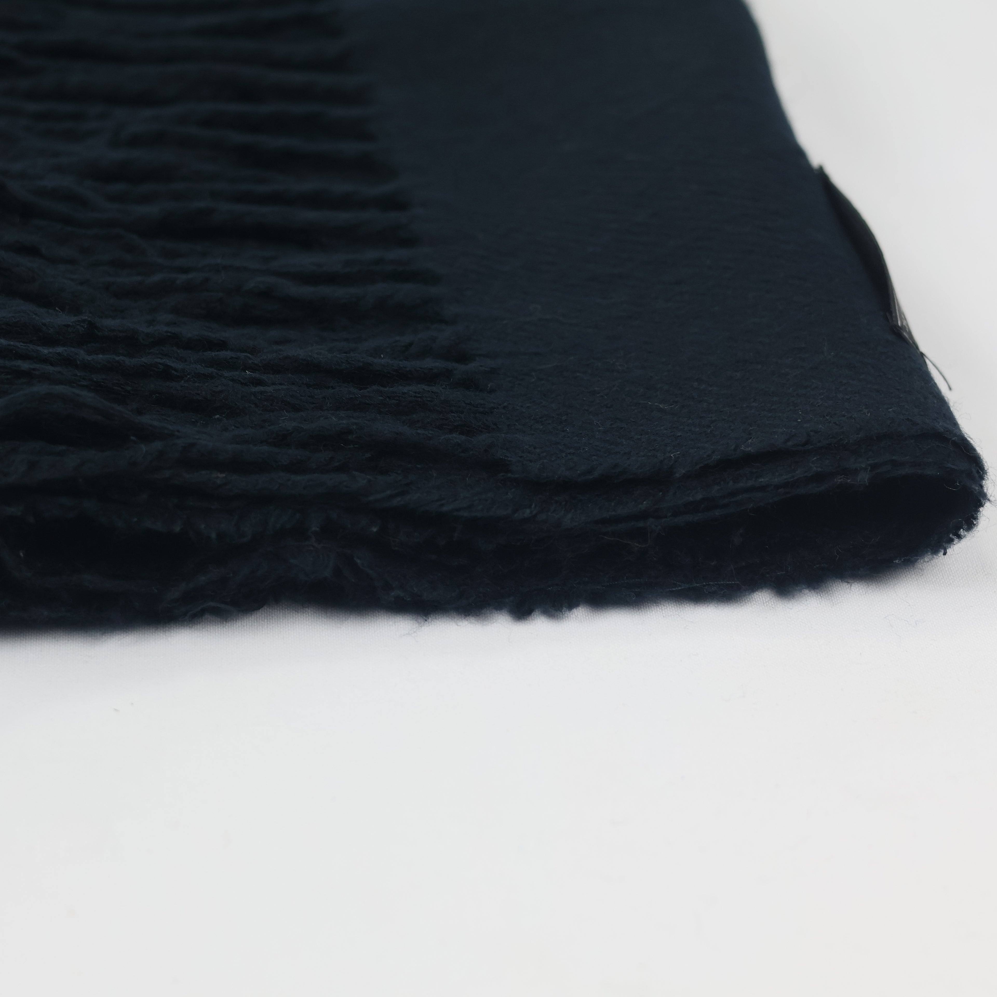 Essential Jet Black Men's Thrifted Scarf - The "Goes With Everything" Muffler