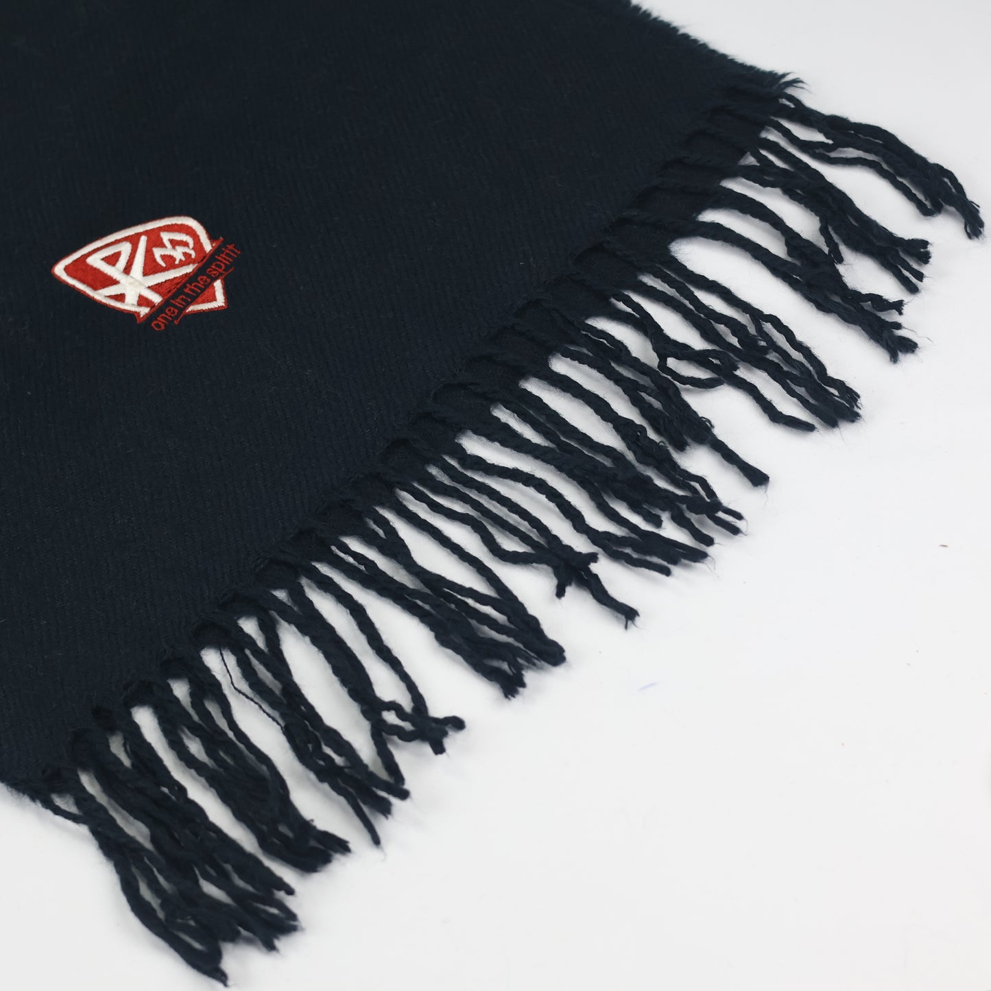 Essential Jet Black Men's Thrifted Scarf - The "Goes With Everything" Muffler