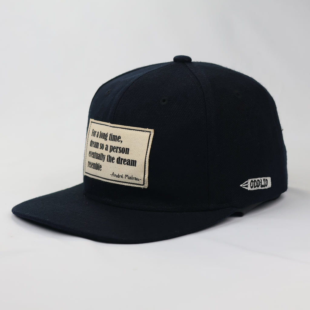 Vintage Oddlid "Keep The Steam Up" Quote Hat - Thrifted Navy Snapback