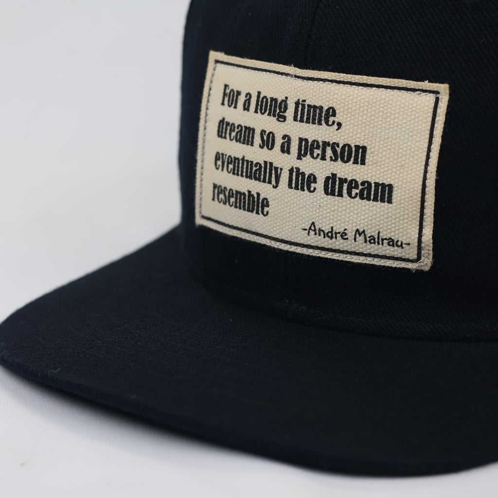 Vintage Oddlid "Keep The Steam Up" Quote Hat - Thrifted Navy Snapback
