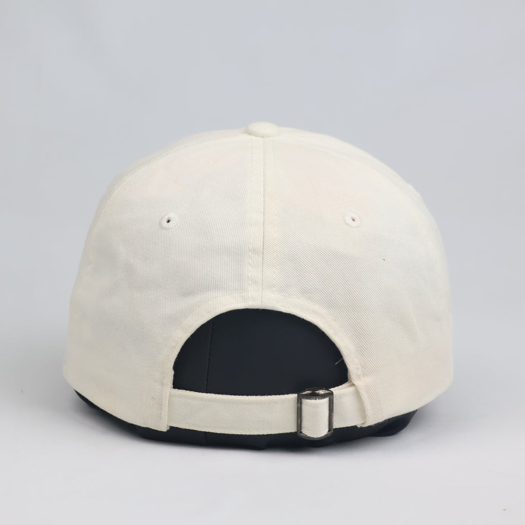 Thrifted "Tennis Club EST.1994" Cream Strapback Cap | Retro Sportswear Dad Hat