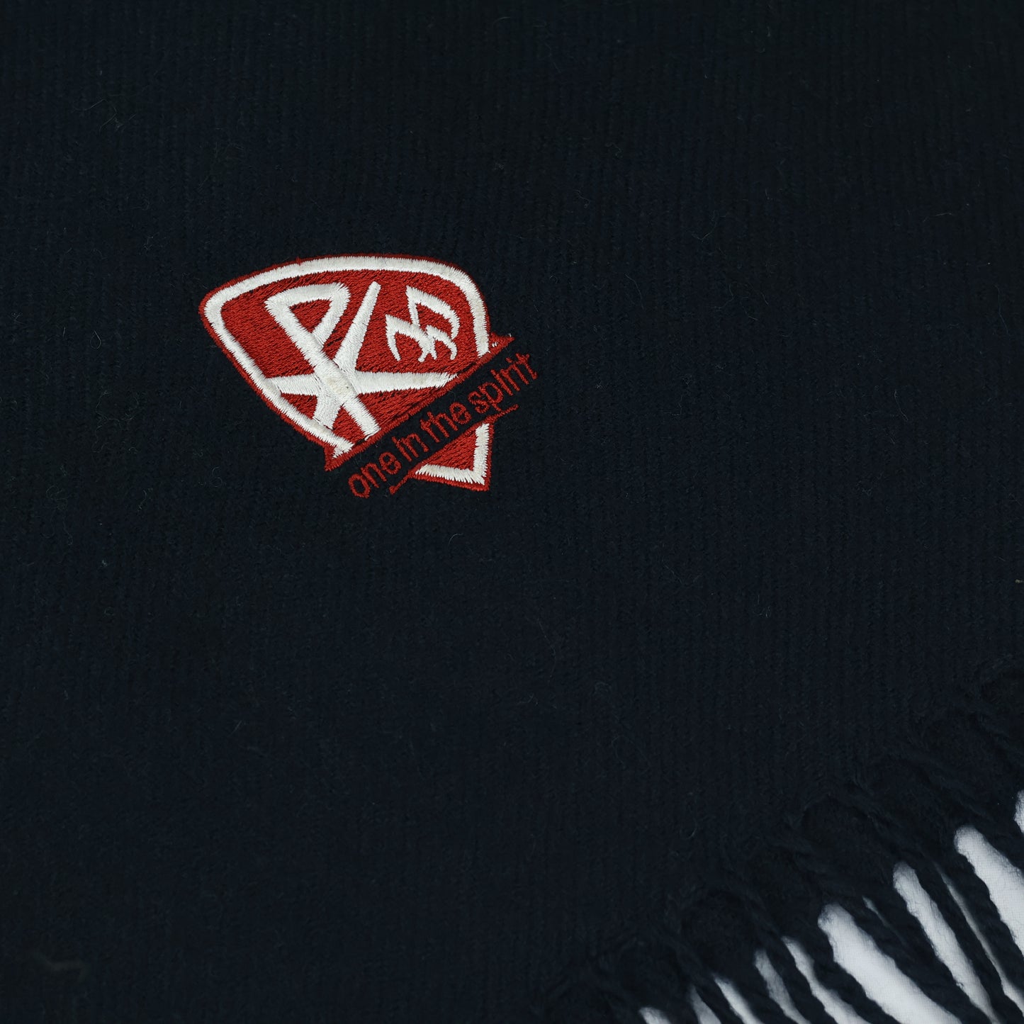 Essential Jet Black Men's Thrifted Scarf - The "Goes With Everything" Muffler