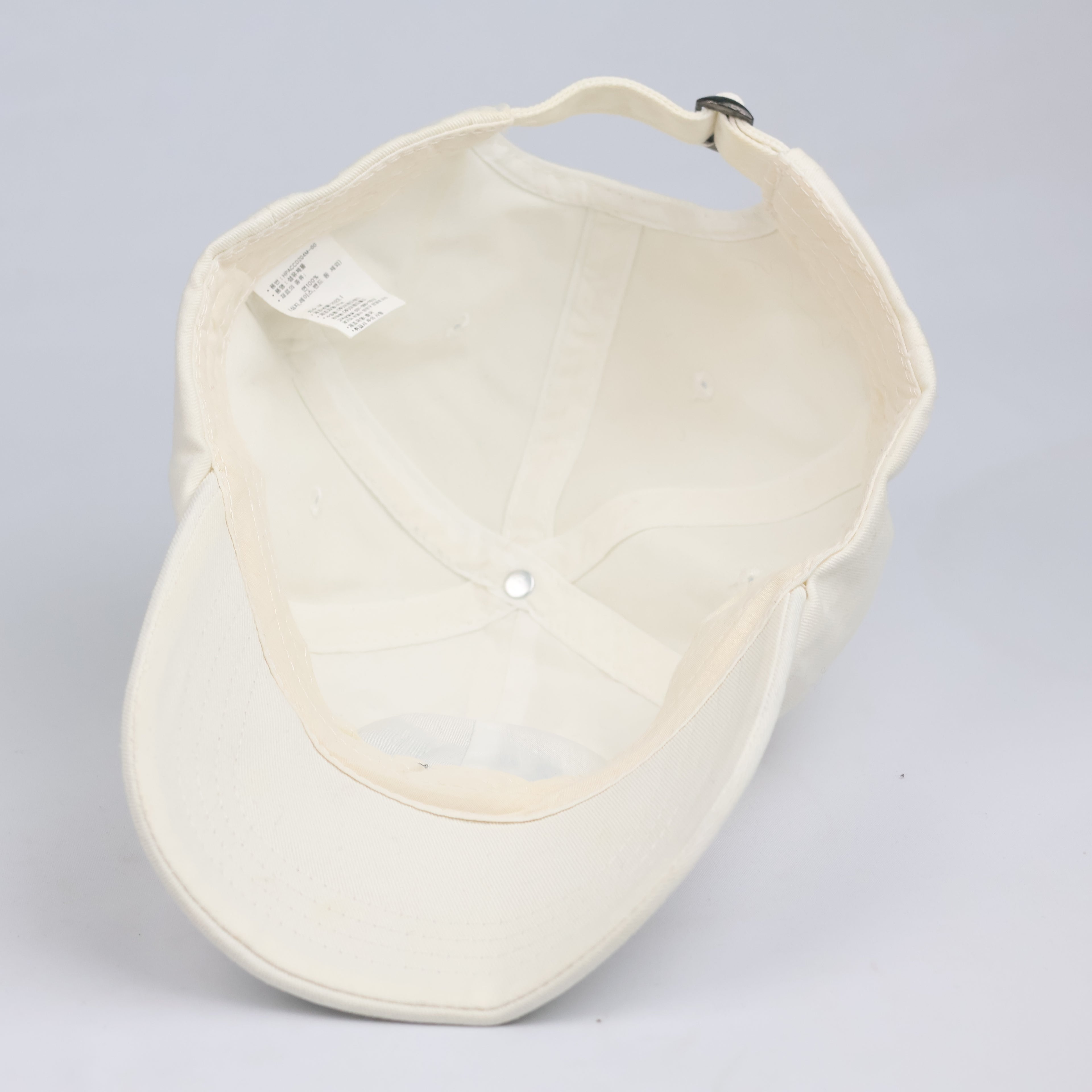 Thrifted "Tennis Club EST.1994" Cream Strapback Cap | Retro Sportswear Dad Hat