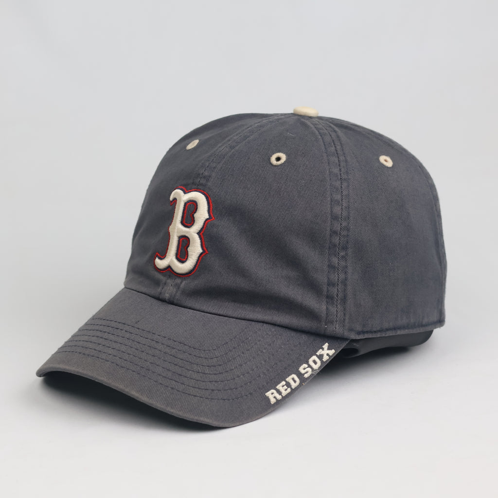 Thrifted Boston Red Sox Embroidered Dark Grey Cap | Vintage Baseball Dad Hat