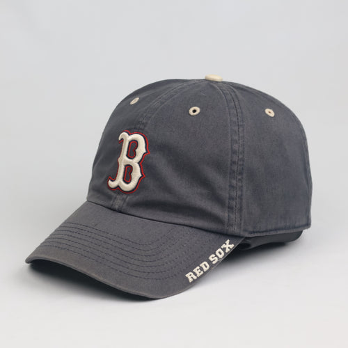 Thrifted Boston Red Sox Embroidered Dark Grey Cap | Vintage Baseball Dad Hat