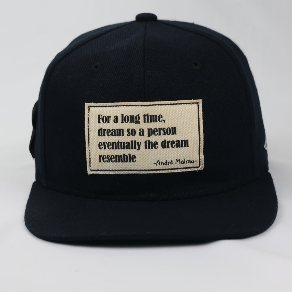 Vintage Oddlid "Keep The Steam Up" Quote Hat - Thrifted Navy Snapback