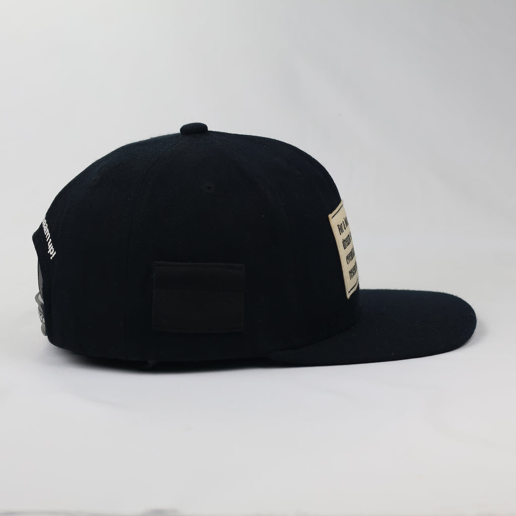Vintage Oddlid "Keep The Steam Up" Quote Hat - Thrifted Navy Snapback