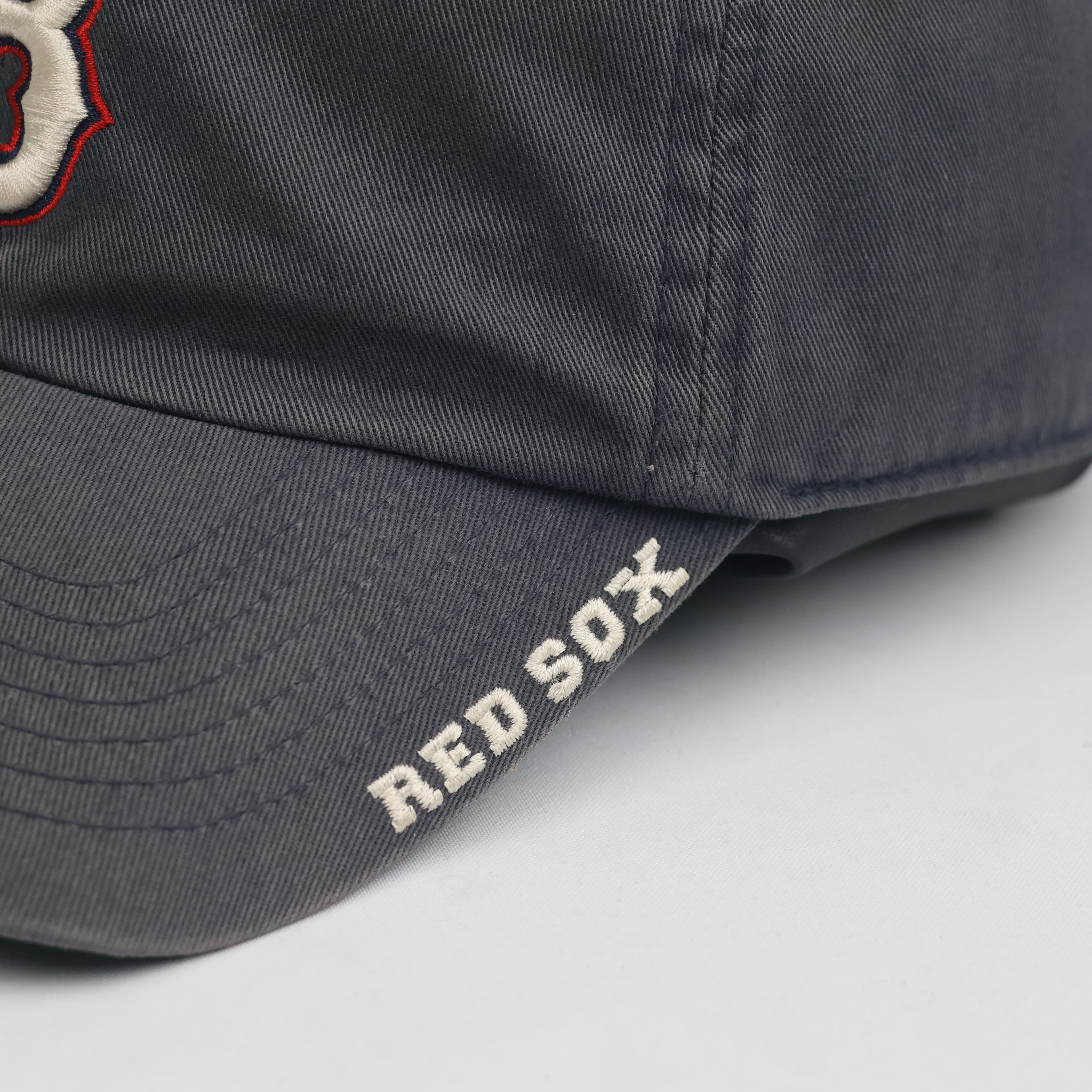 Thrifted Boston Red Sox Embroidered Dark Grey Cap | Vintage Baseball Dad Hat