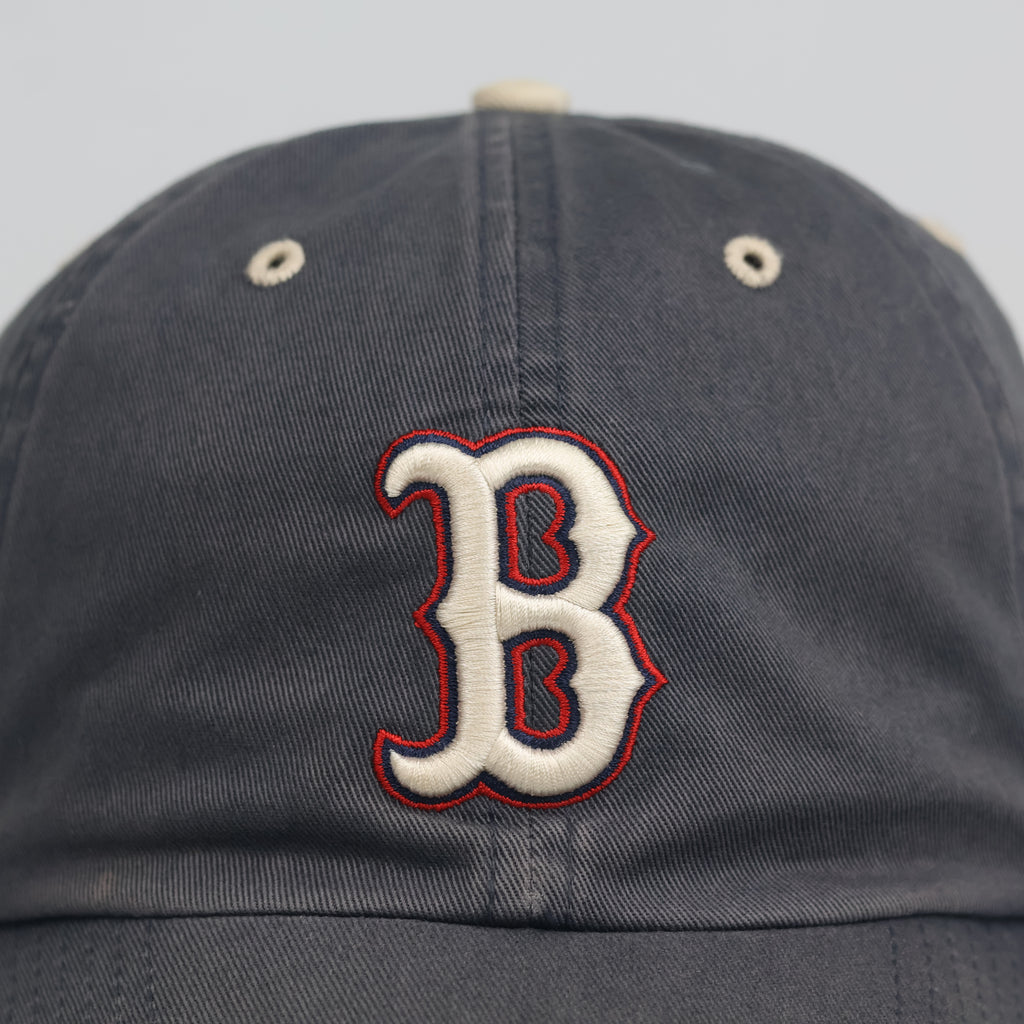 Thrifted Boston Red Sox Embroidered Dark Grey Cap | Vintage Baseball Dad Hat