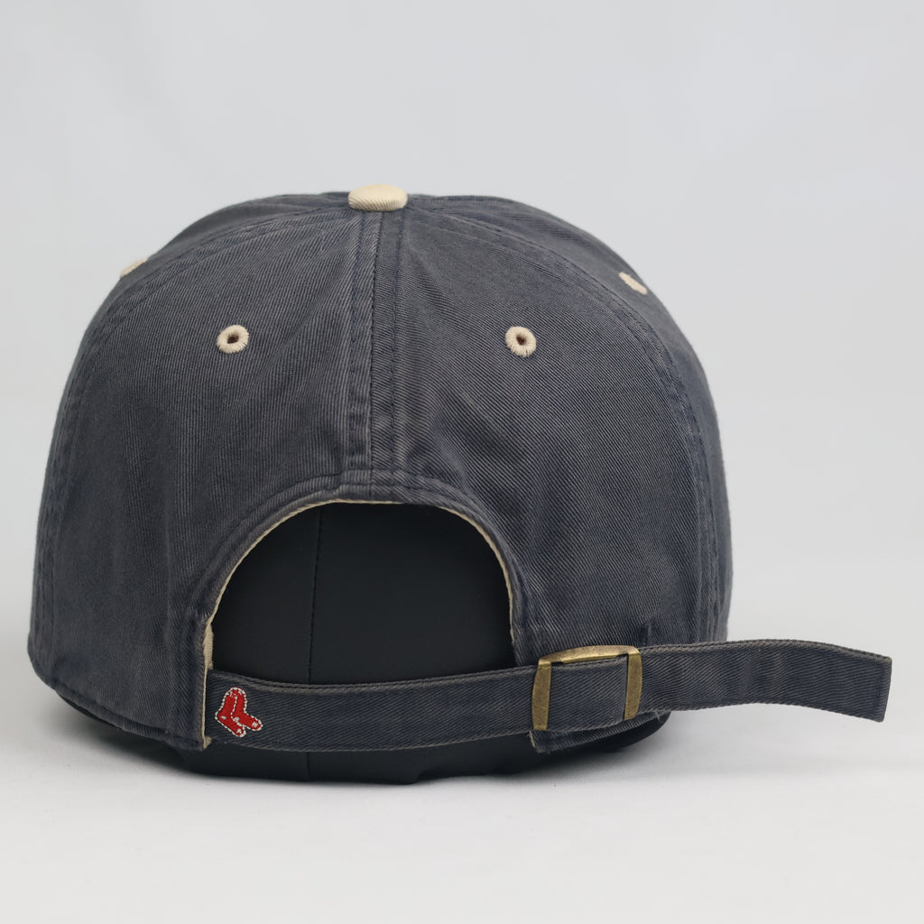 Thrifted Boston Red Sox Embroidered Dark Grey Cap | Vintage Baseball Dad Hat