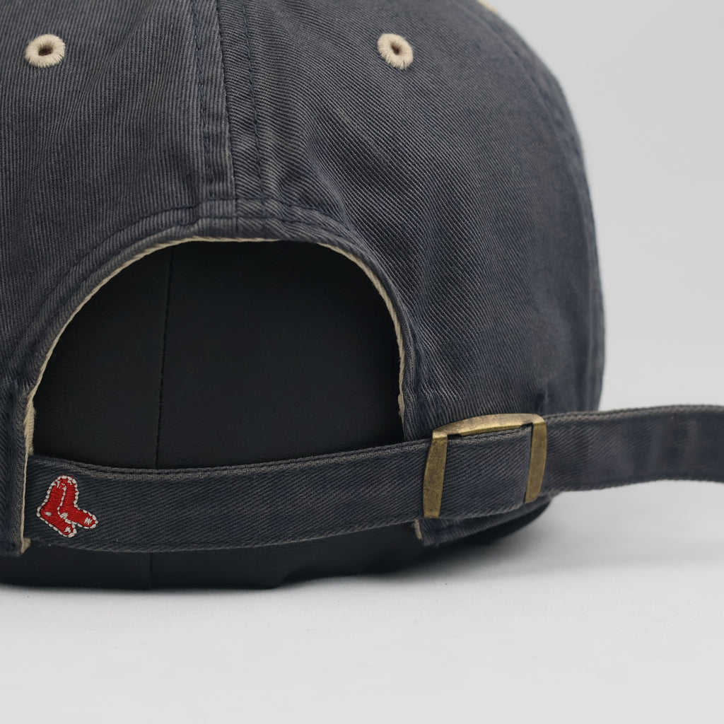 Thrifted Boston Red Sox Embroidered Dark Grey Cap | Vintage Baseball Dad Hat
