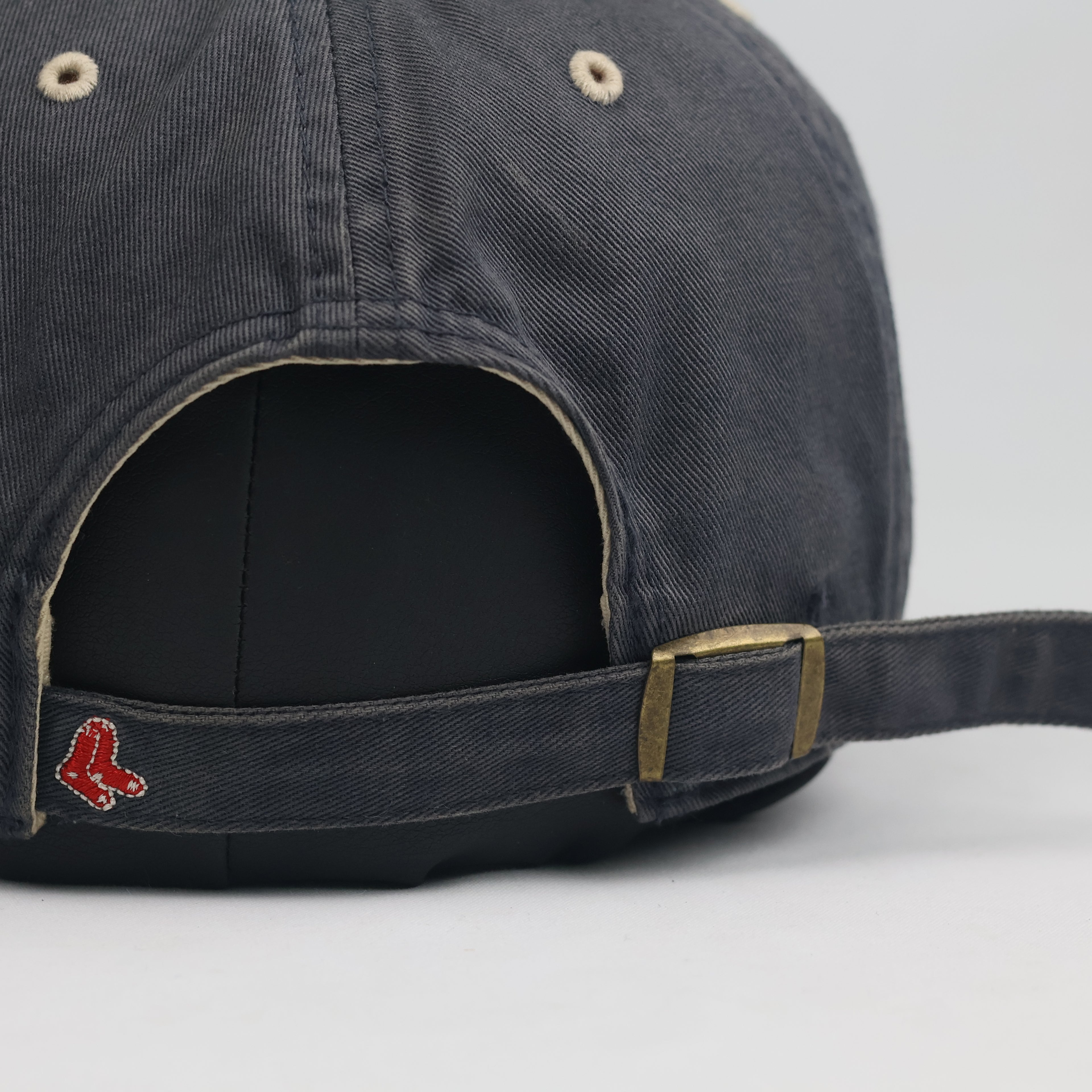 Thrifted Boston Red Sox Embroidered Dark Grey Cap | Vintage Baseball Dad Hat