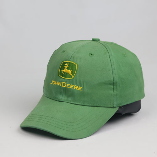 John Deere Classic Logo Green Cotton Strapback Metal Buckle Dad Hat