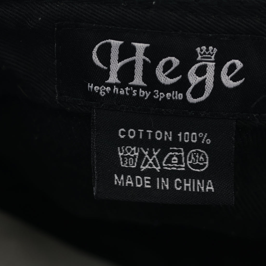 Hege by 3pello Black Streetwear Cap