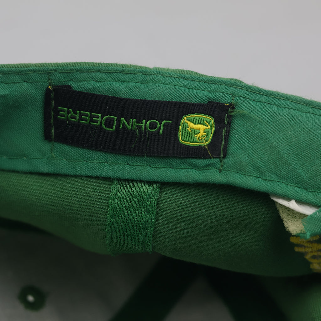 John Deere Classic Logo Green Cotton Strapback Metal Buckle Dad Hat