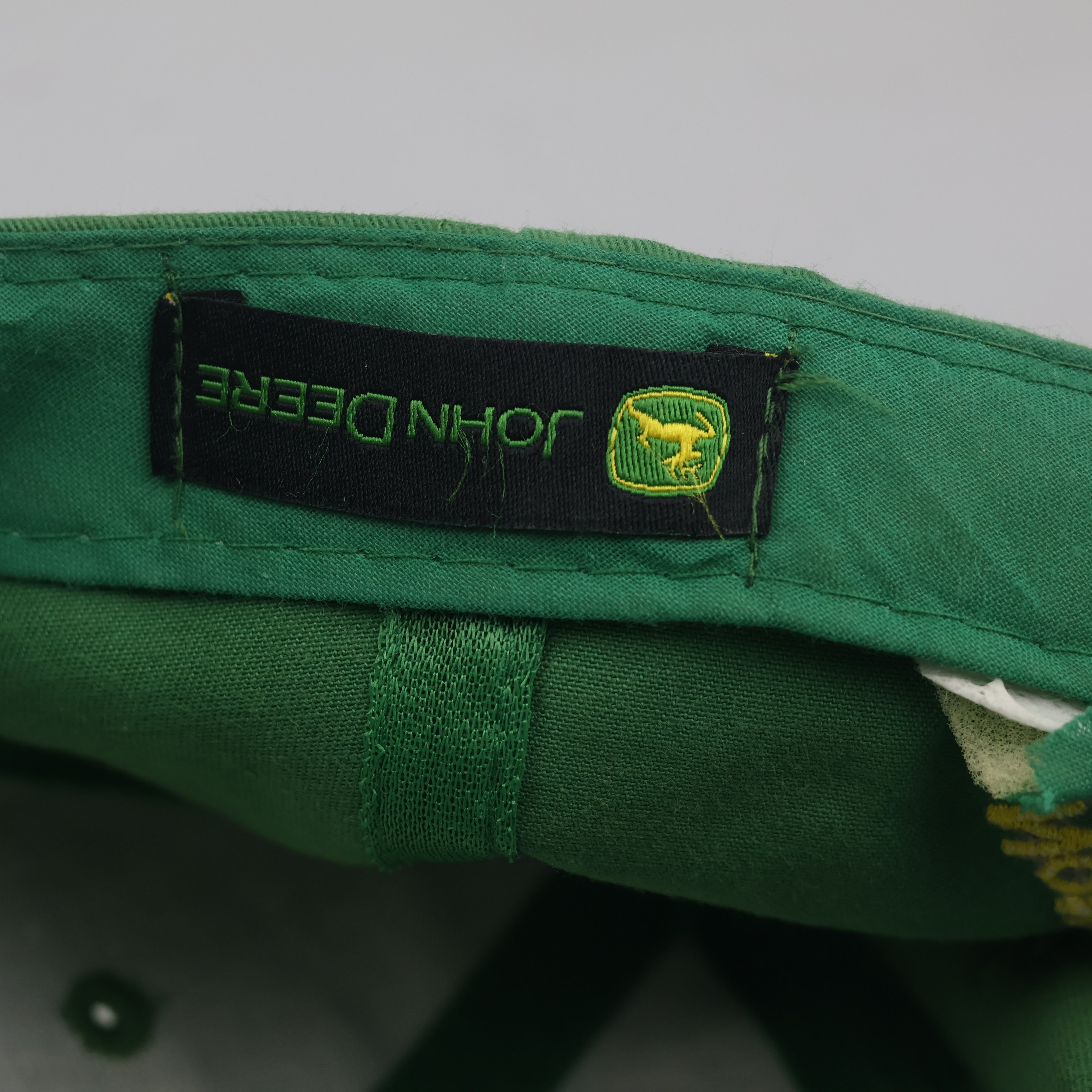 John Deere Classic Logo Green Cotton Strapback Metal Buckle Dad Hat