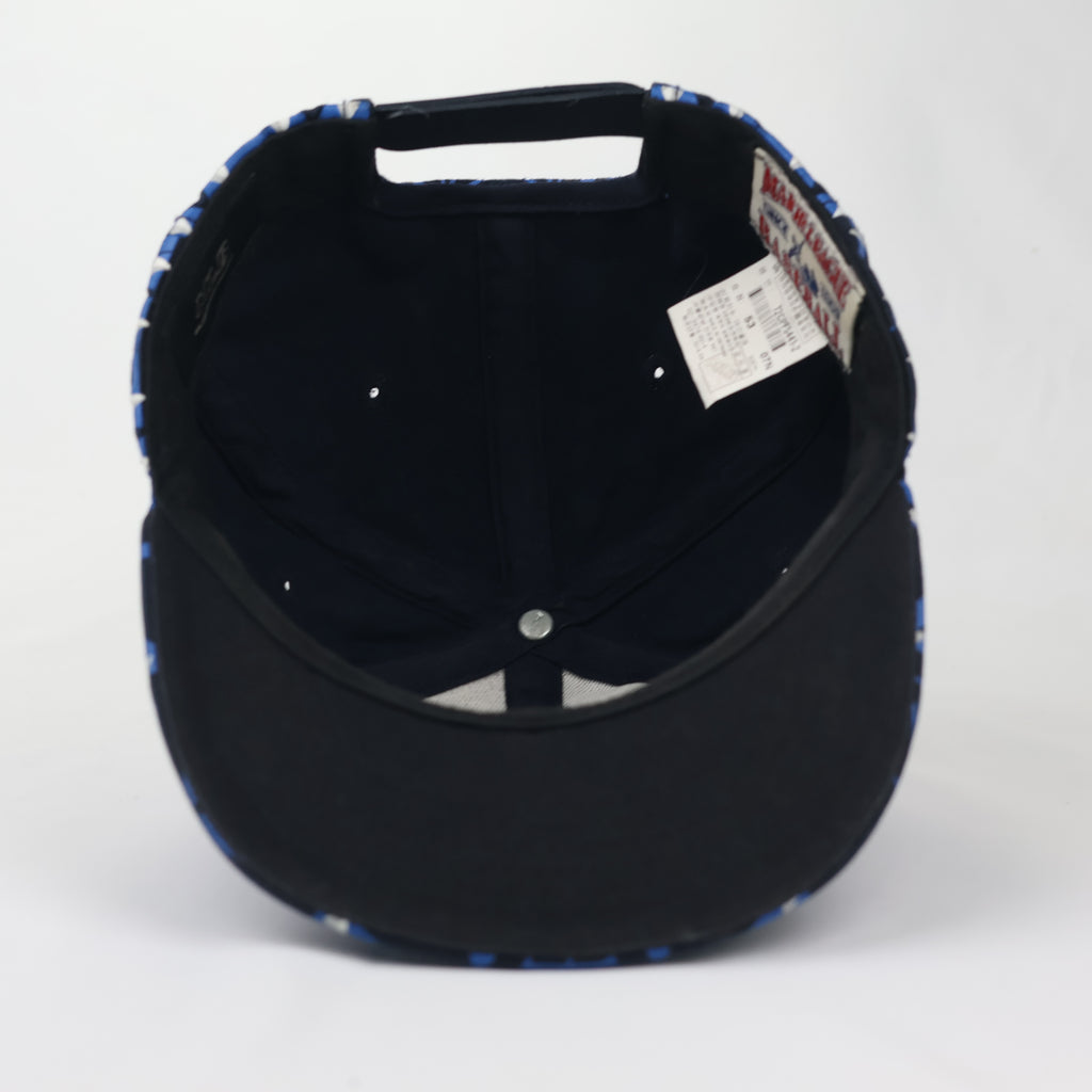 MLB Los Angeles Dodgers Triangle Geometric Print Snapback Thrifted Hat - 53cm