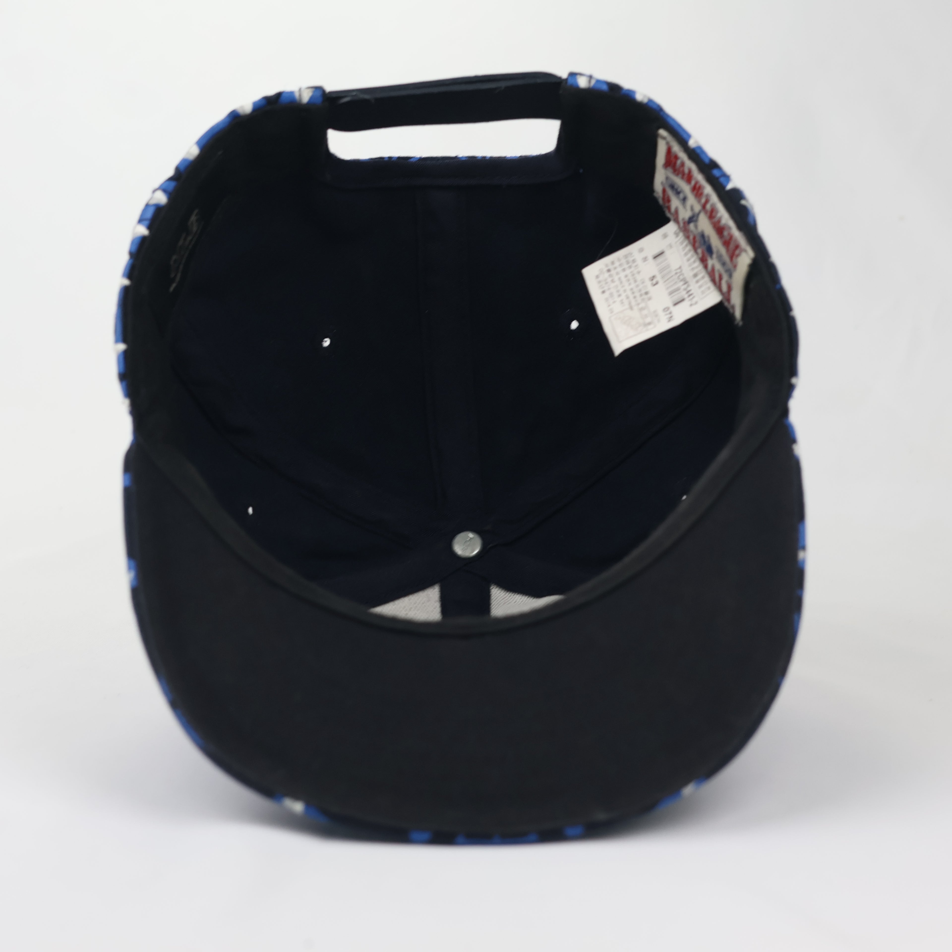 MLB Los Angeles Dodgers Triangle Geometric Print Snapback Thrifted Hat - 53cm