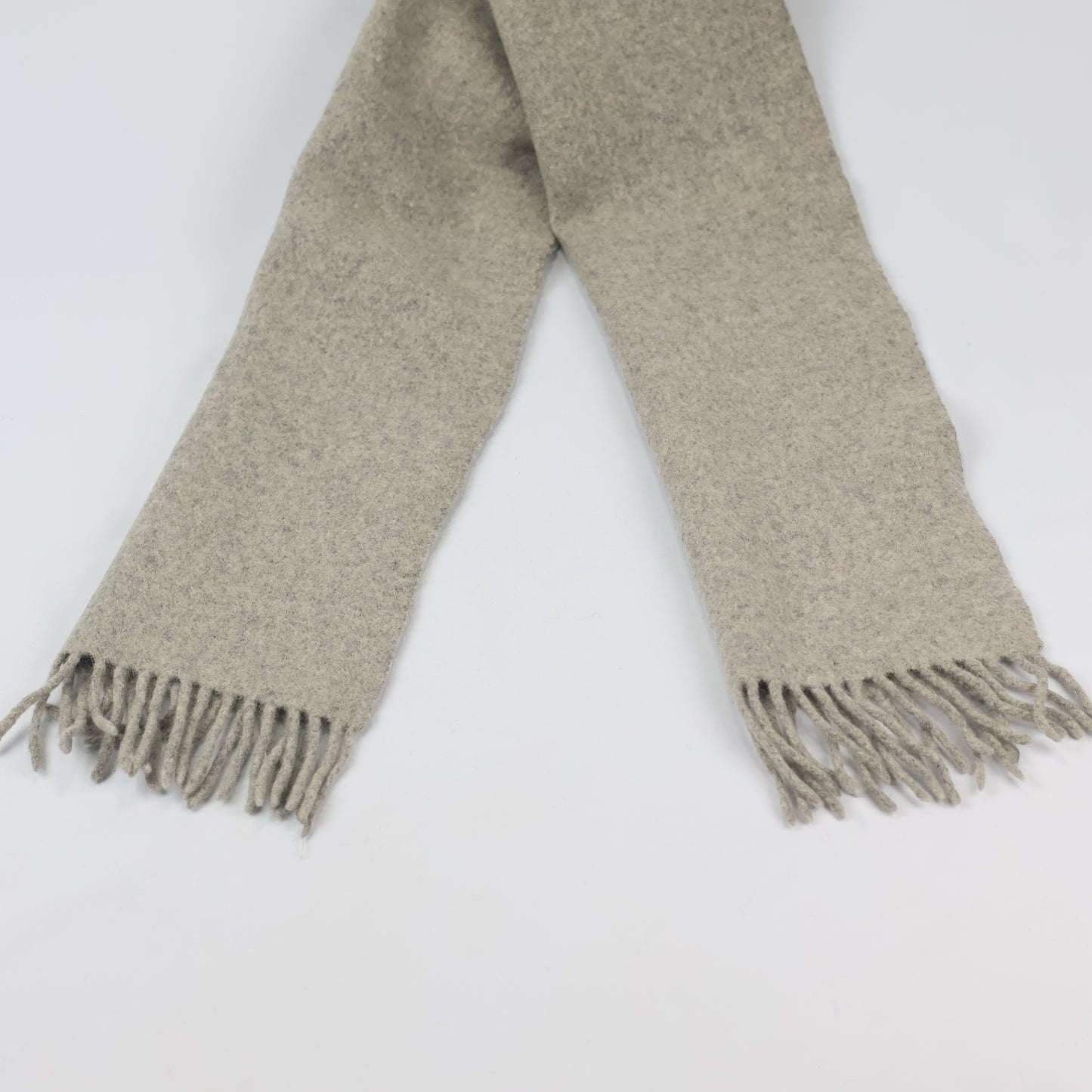 Authentic Enrico Coveri Grey Winter Thrifted Scarf - Premium Embroidered Logo