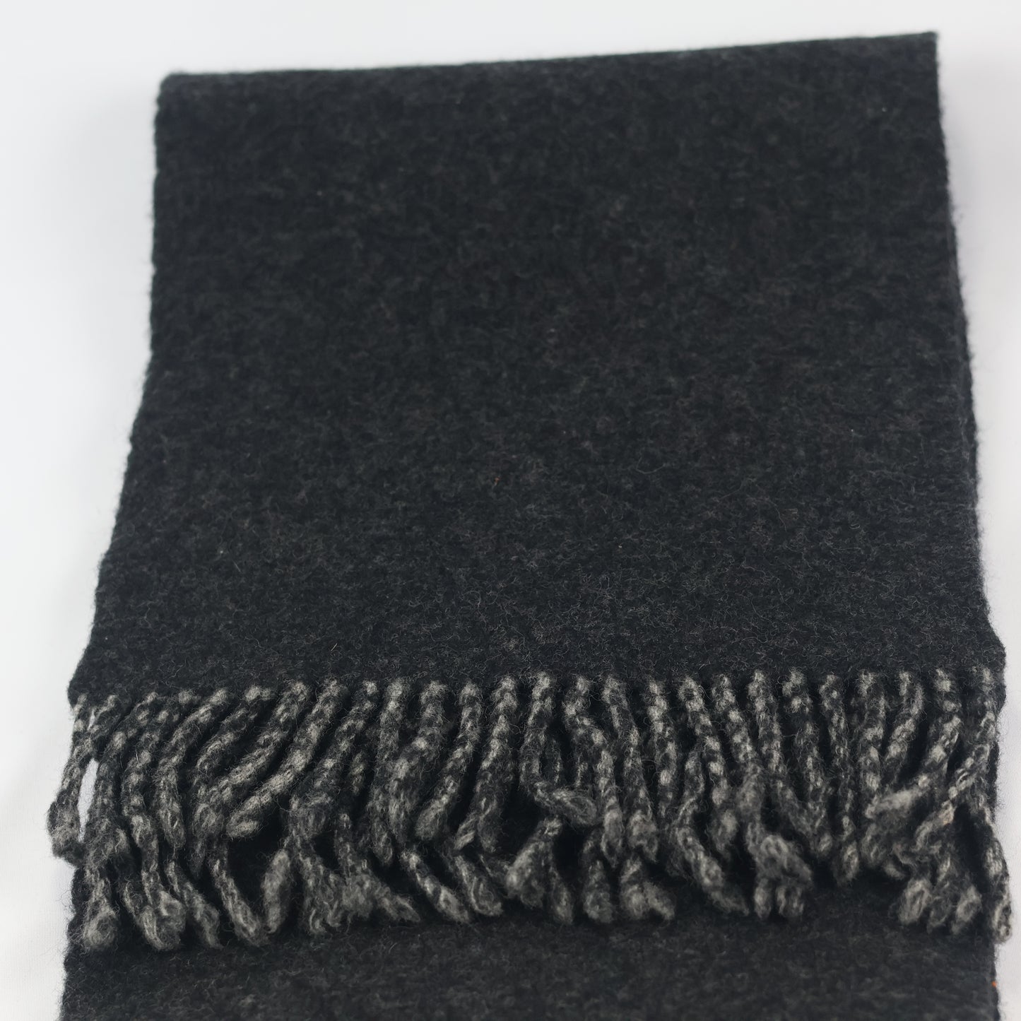 Classic Charcoal Grey Men's Thrifted Scarf - The Ultimate Winter Essential