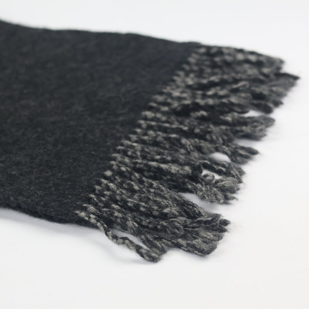 Classic Charcoal Grey Men's Thrifted Scarf - The Ultimate Winter Essential