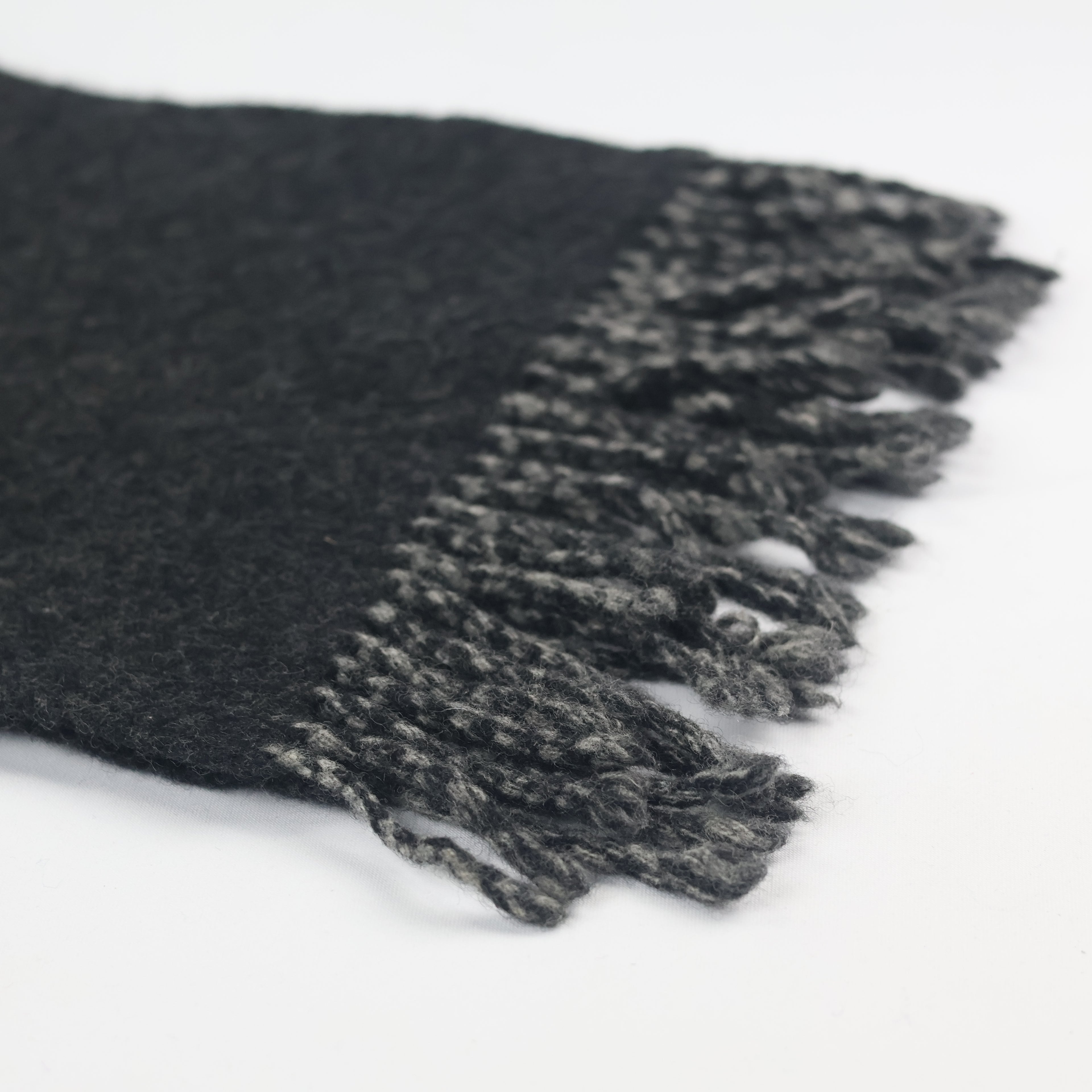Classic Charcoal Grey Men's Thrifted Scarf - The Ultimate Winter Essential