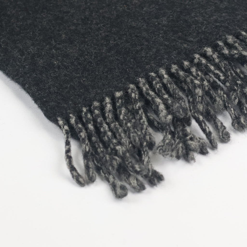 Classic Charcoal Grey Men's Thrifted Scarf - The Ultimate Winter Essential