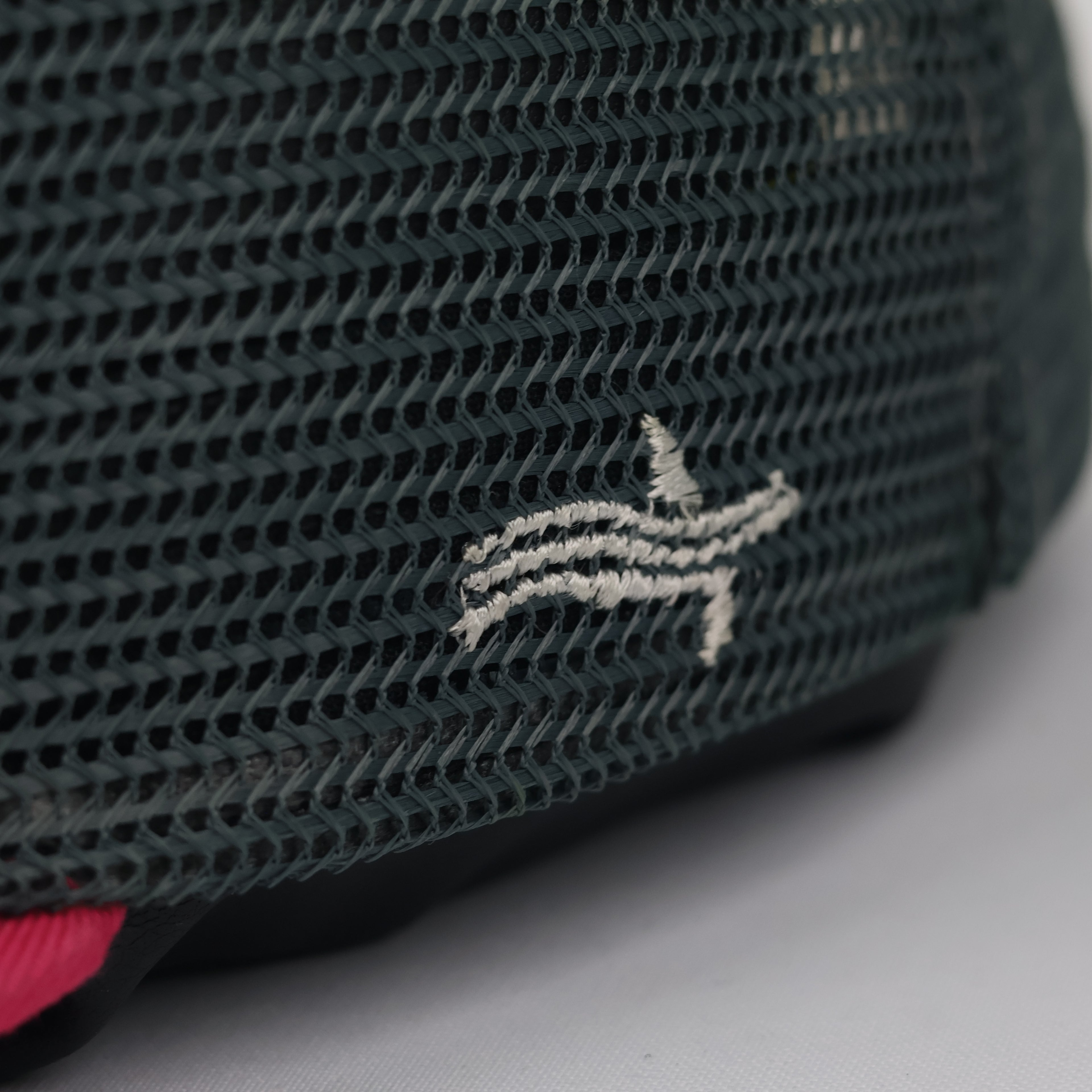 Lazybee Shark Logo Mesh Snapback - Black/Pink/Grey (Size 54-56cm)