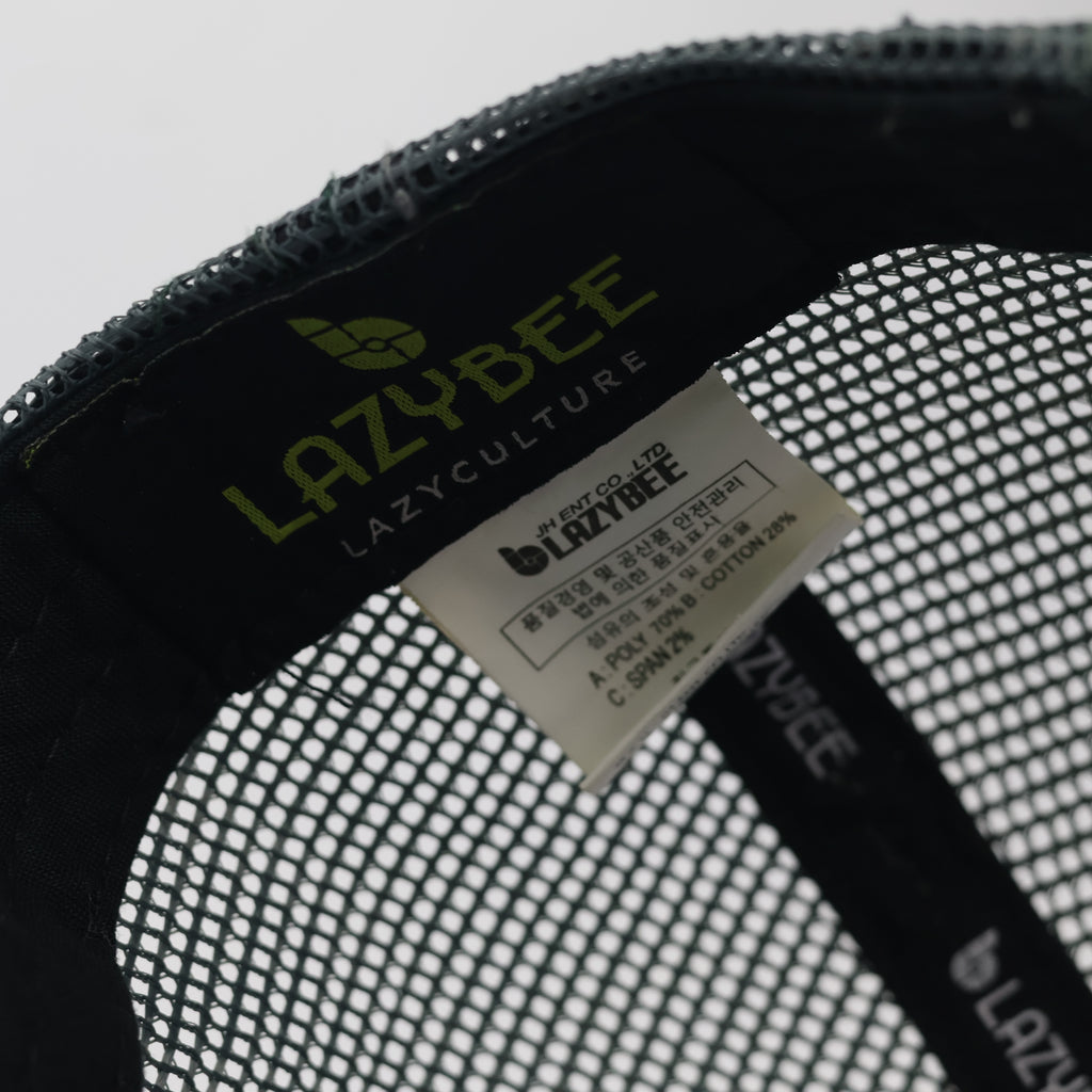 Lazybee Shark Logo Mesh Snapback - Black/Pink/Grey (Size 54-56cm)