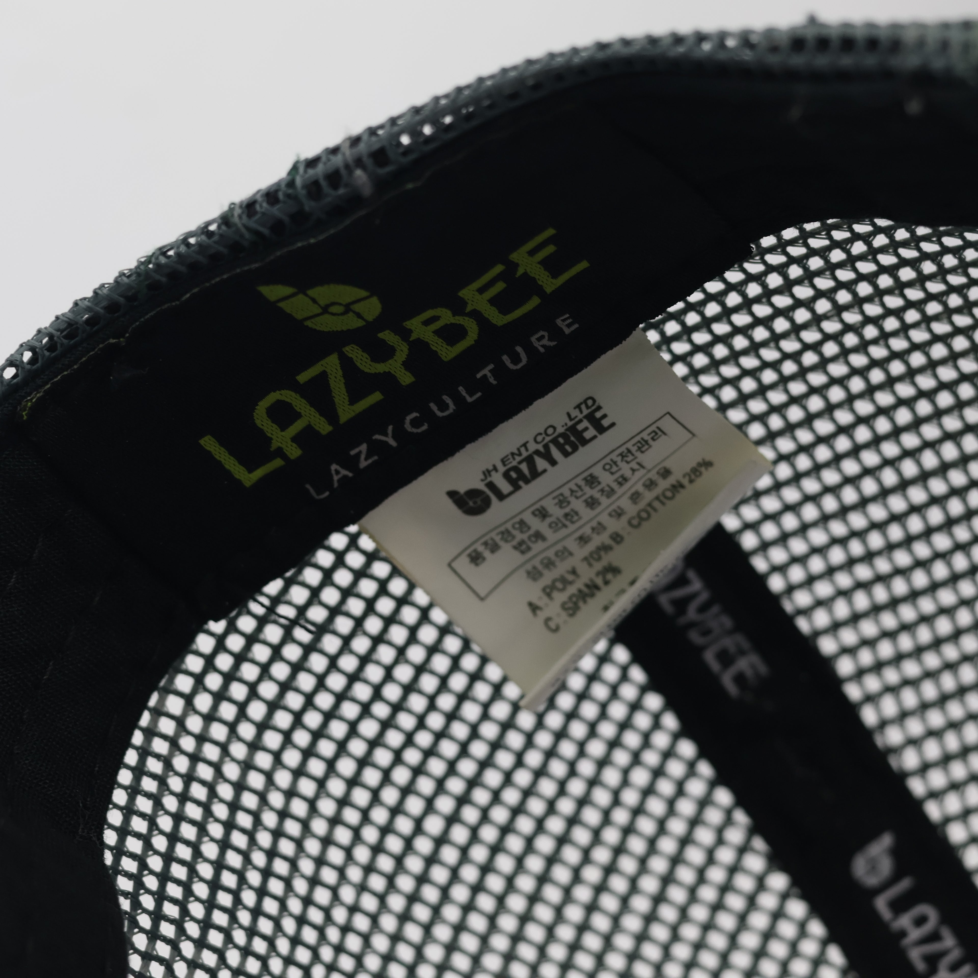 Lazybee Shark Logo Mesh Snapback - Black/Pink/Grey (Size 54-56cm)
