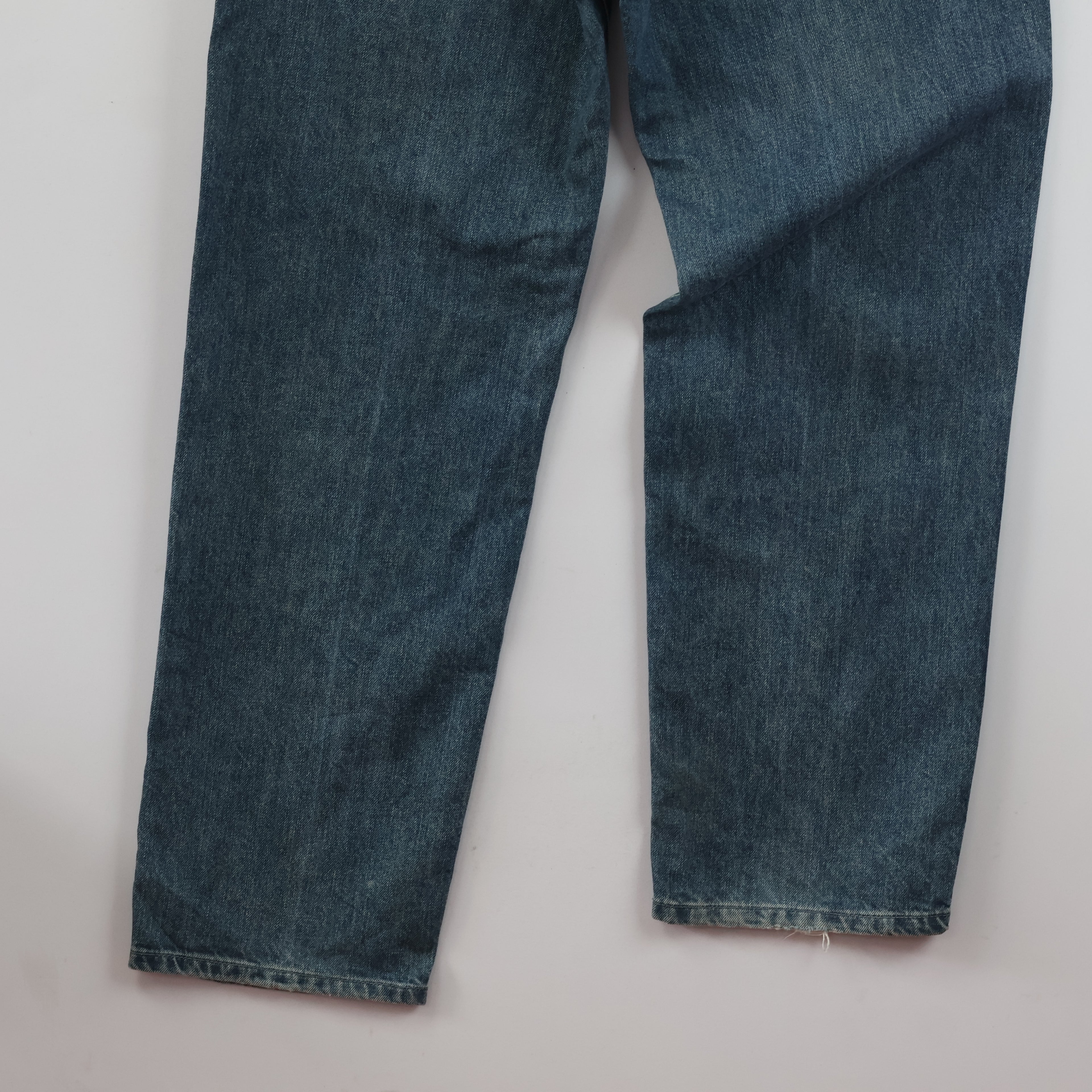 Thrifted SIUDEE 100% Cotton Dark Wash Straight Denim Pants Waist:32/ J1113