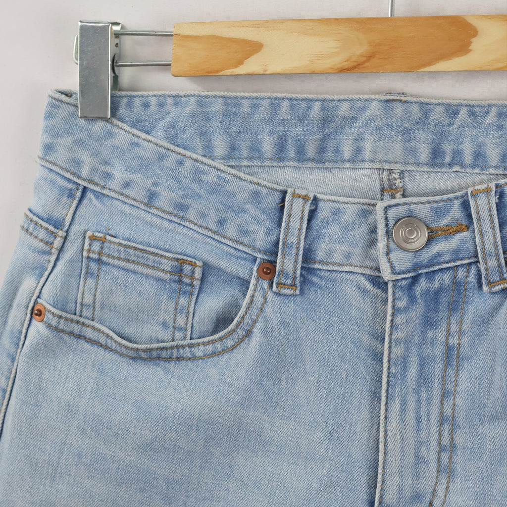 Thrifted 8 Seconds Light Wash Straight Leg Denim Pants Waist:28/ J1114