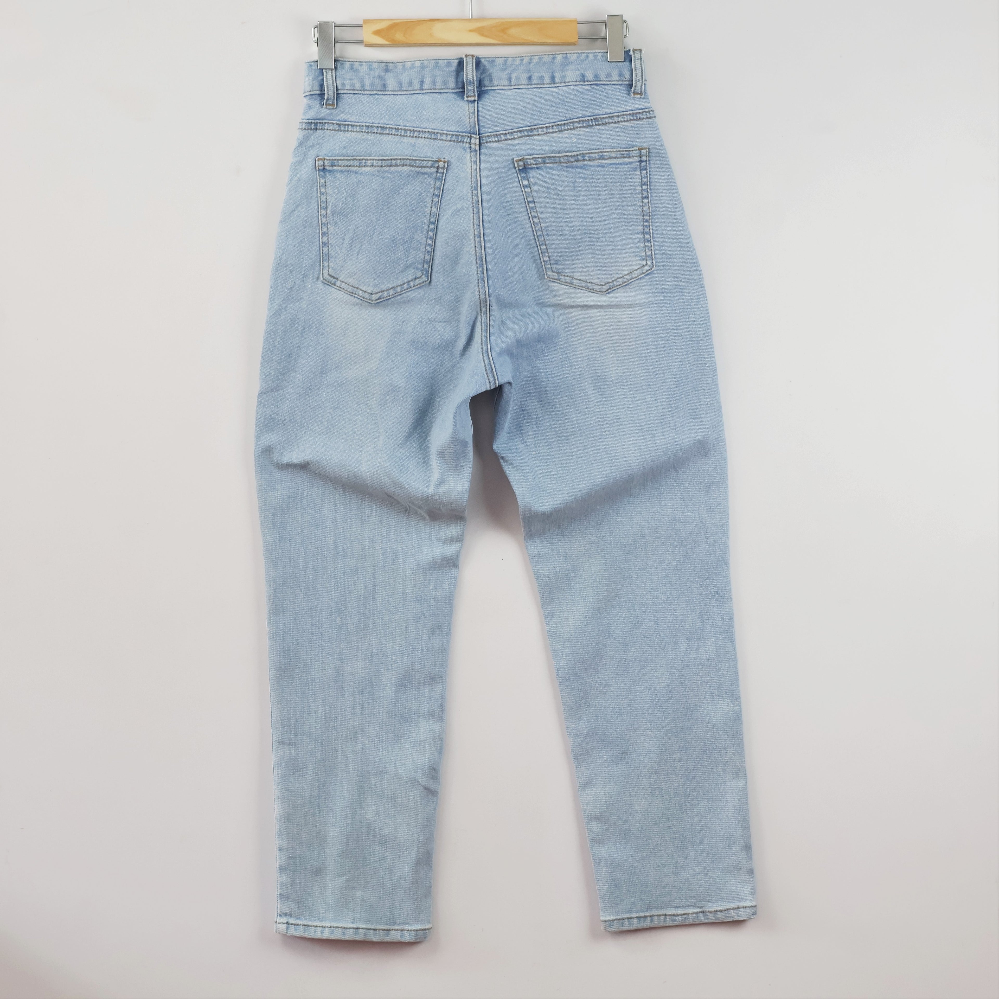 Thrifted 8 Seconds Light Wash Straight Leg Denim Pants Waist:28/ J1114