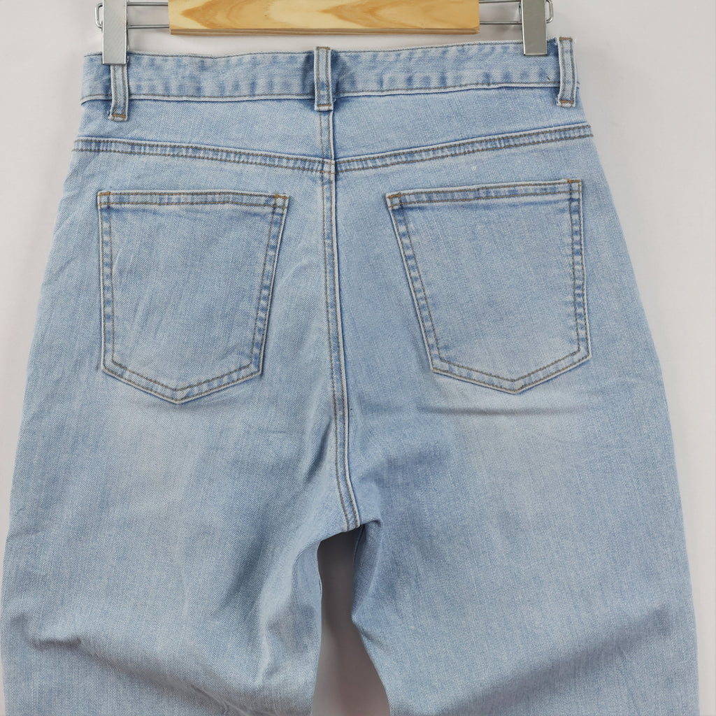 Thrifted 8 Seconds Light Wash Straight Leg Denim Pants Waist:28/ J1114
