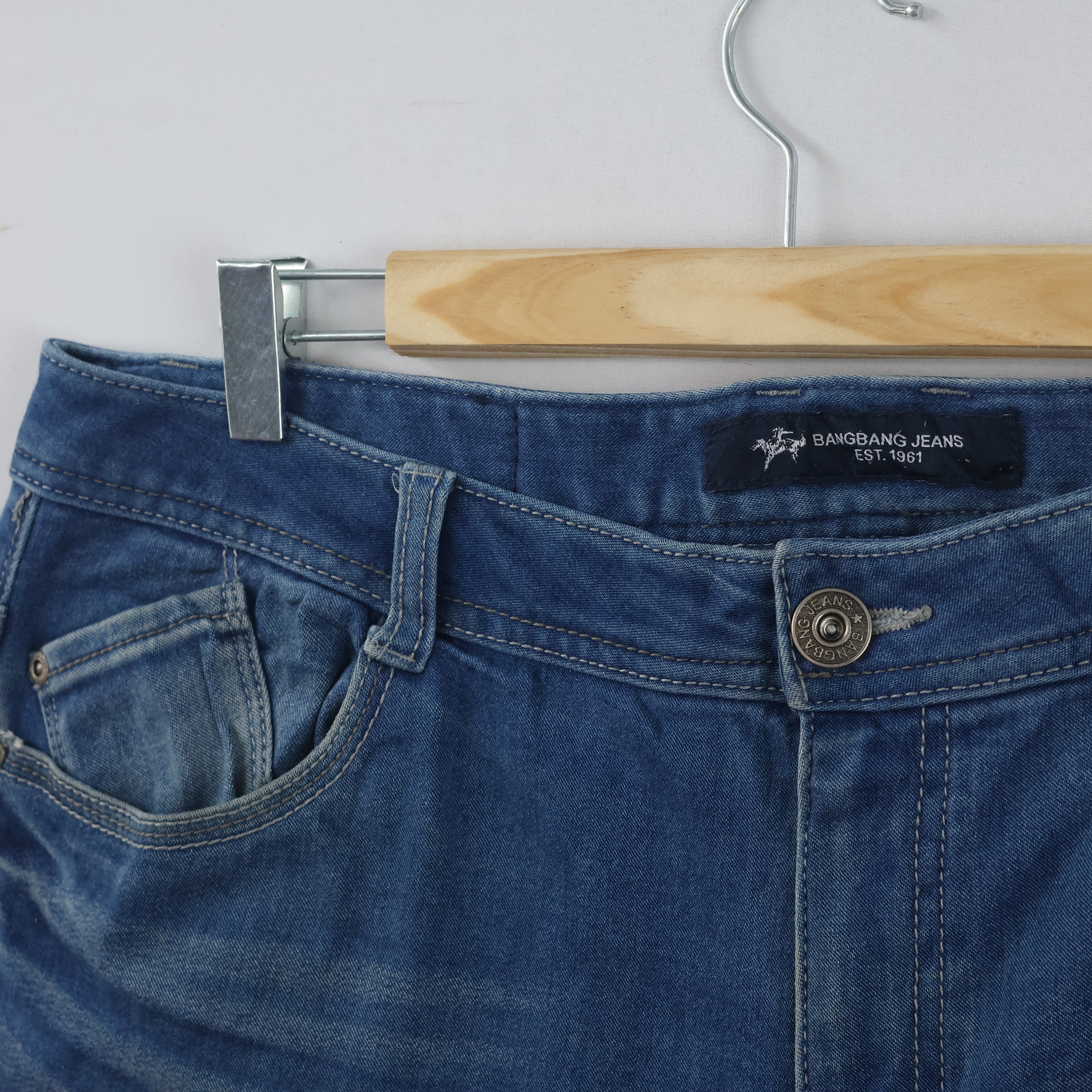 Thrifted Bangbang Jeans Est. 1961 Classic Casual Denim Pants Waist:38/ J1115