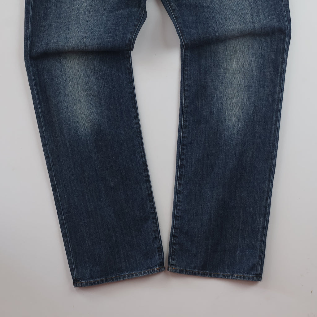 Thrifted Vintage Calvin Klein Jeans Blue Straight Leg Denim Pants Waist:36/ J1117