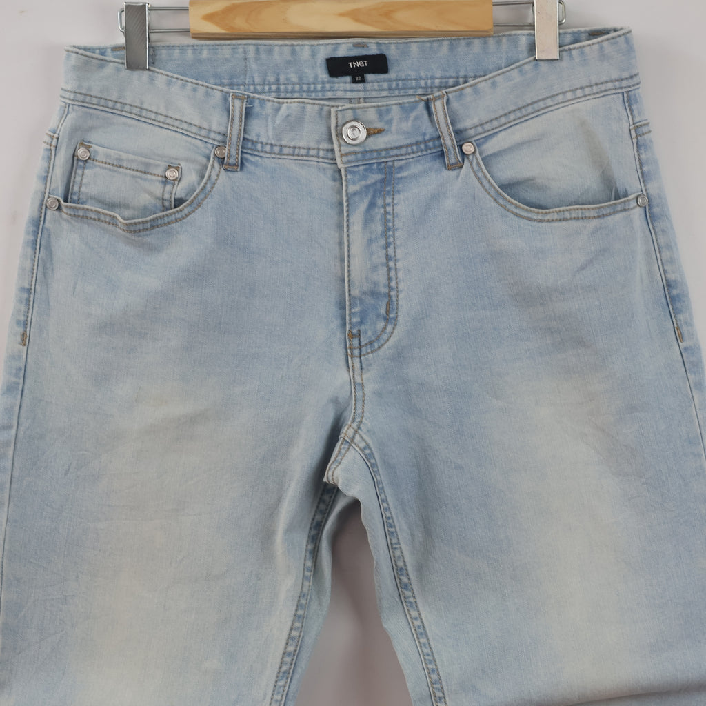 TNGT Light Wash Straight Leg Denim Pants Waist:32/ J1120