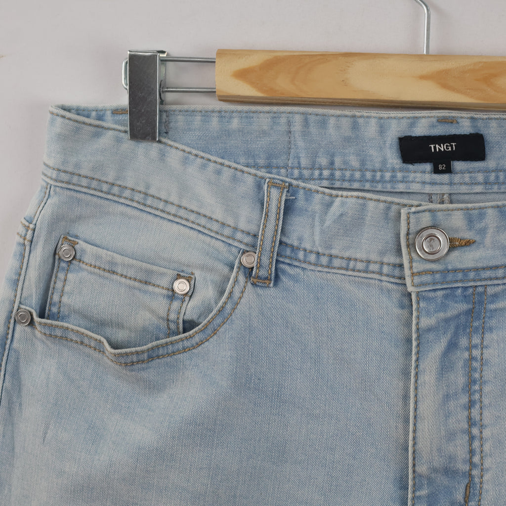 TNGT Light Wash Straight Leg Denim Pants Waist:32/ J1120
