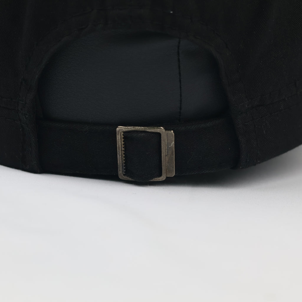 Black Military Cadet Cap - Unisex Cotton Utility Army Style Hat