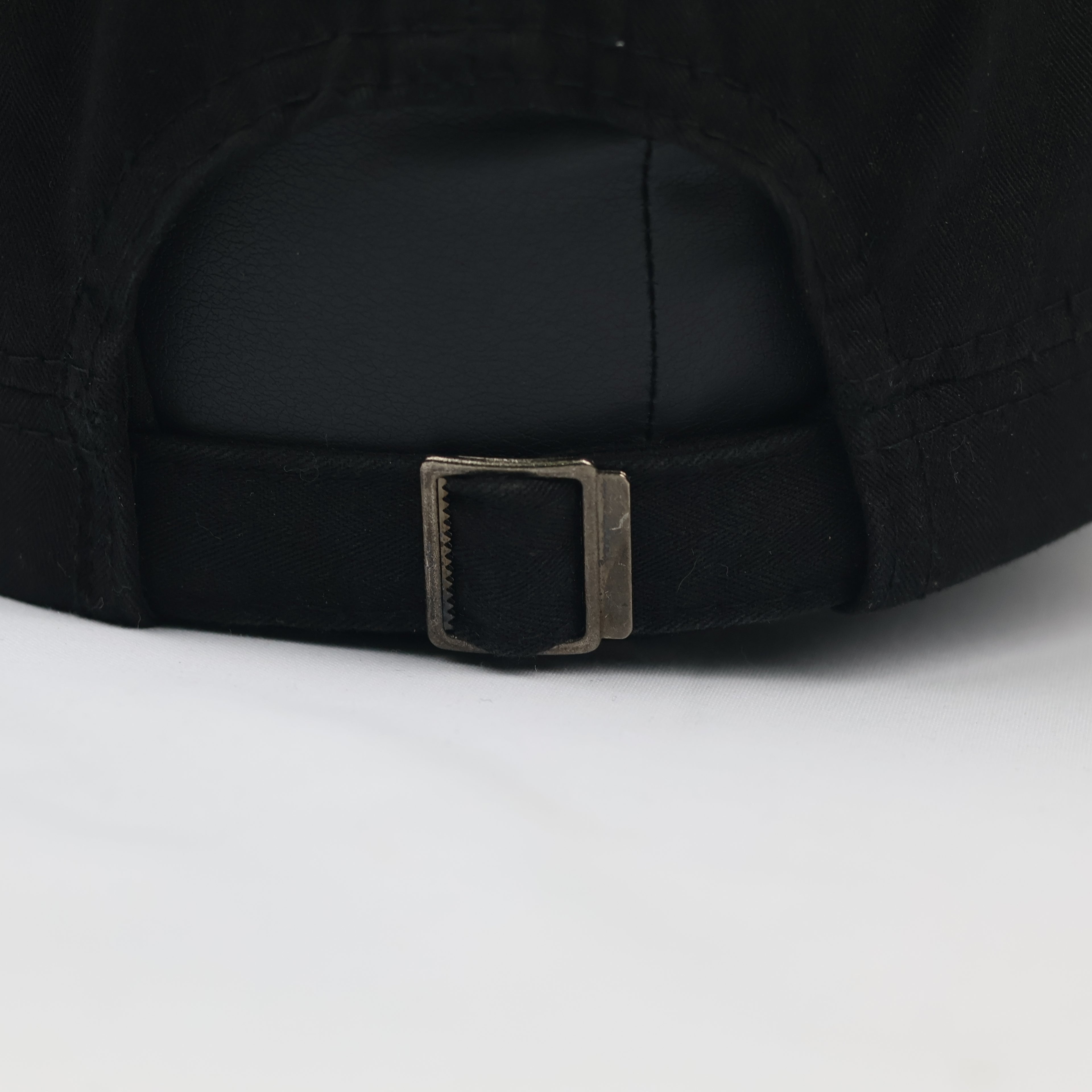 Black Military Cadet Cap - Unisex Cotton Utility Army Style Hat