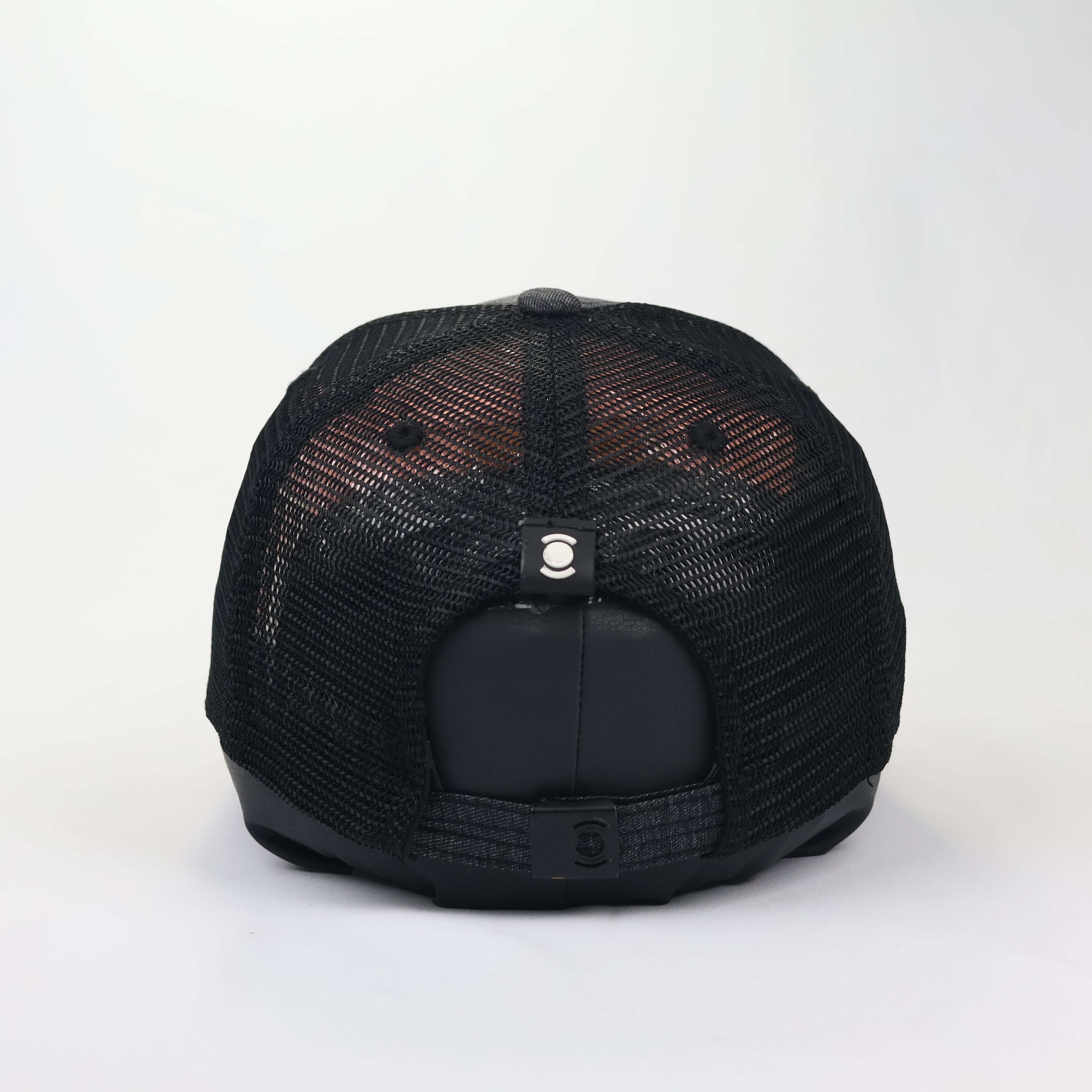 Premium Technical Mesh Snapback - Wide Angle Embroidered Logo - 58cm