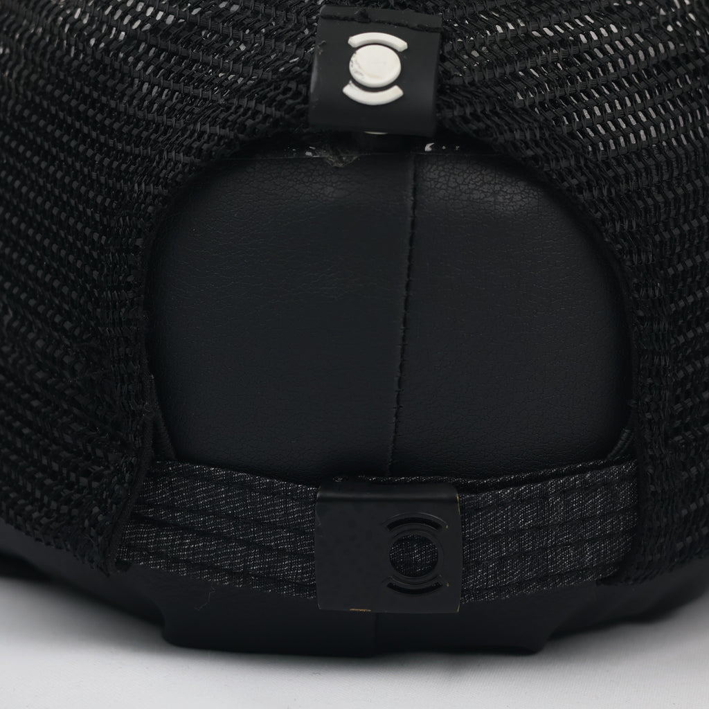 Premium Technical Mesh Snapback - Wide Angle Embroidered Logo - 58cm