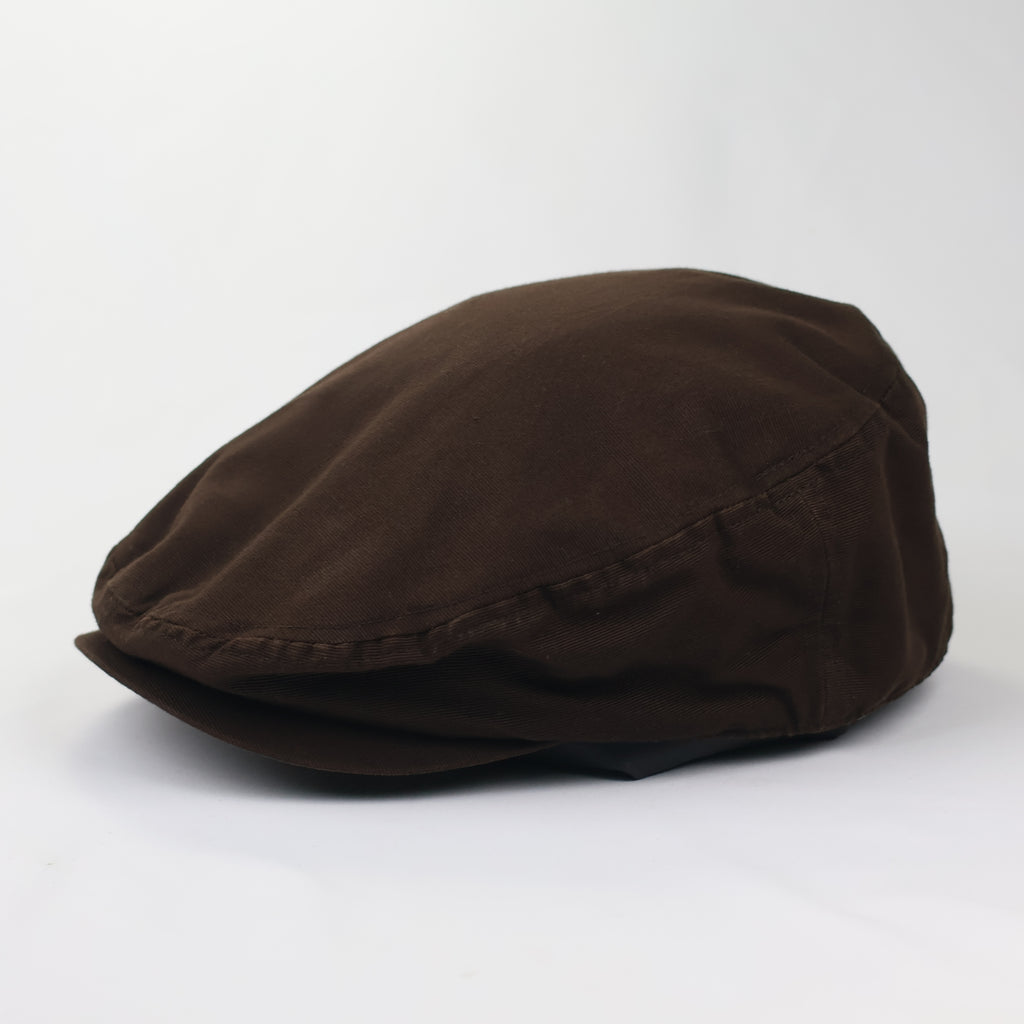 Gap Vintage Brown Cotton Flat Thrifted Cap - Classic Ivy Newsboy Hat - Size 57cm