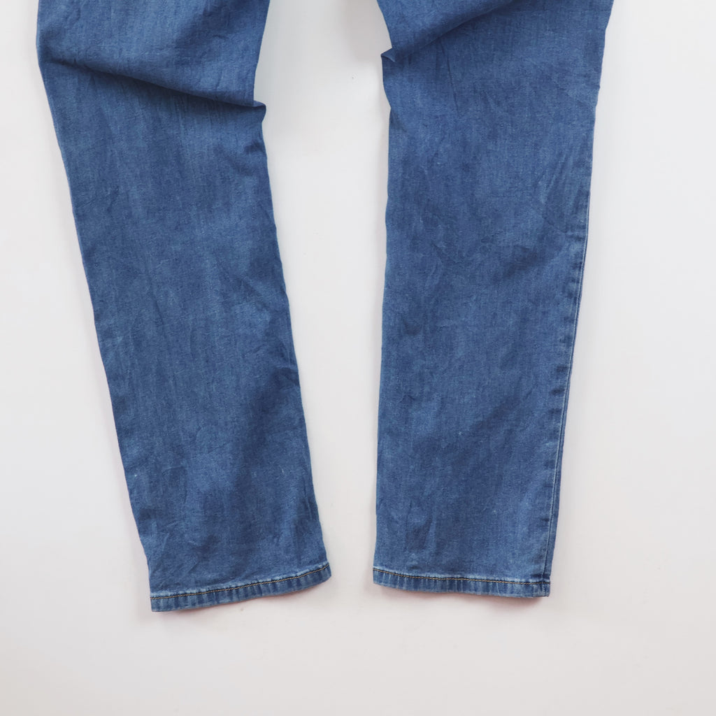 Thrifed Fashion Leaders Premium Denim Blue Distressed Jeans Waist:30/ J1118