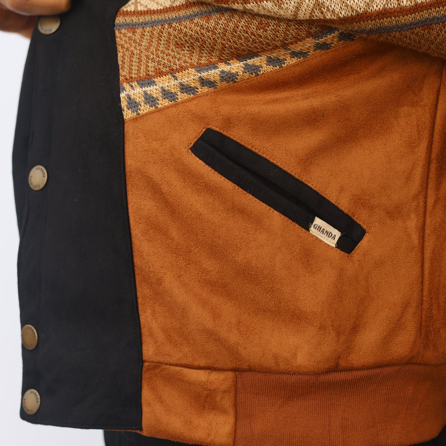 Authentic GHANDA Vintage Thrifted Outerwear - American Casual Style