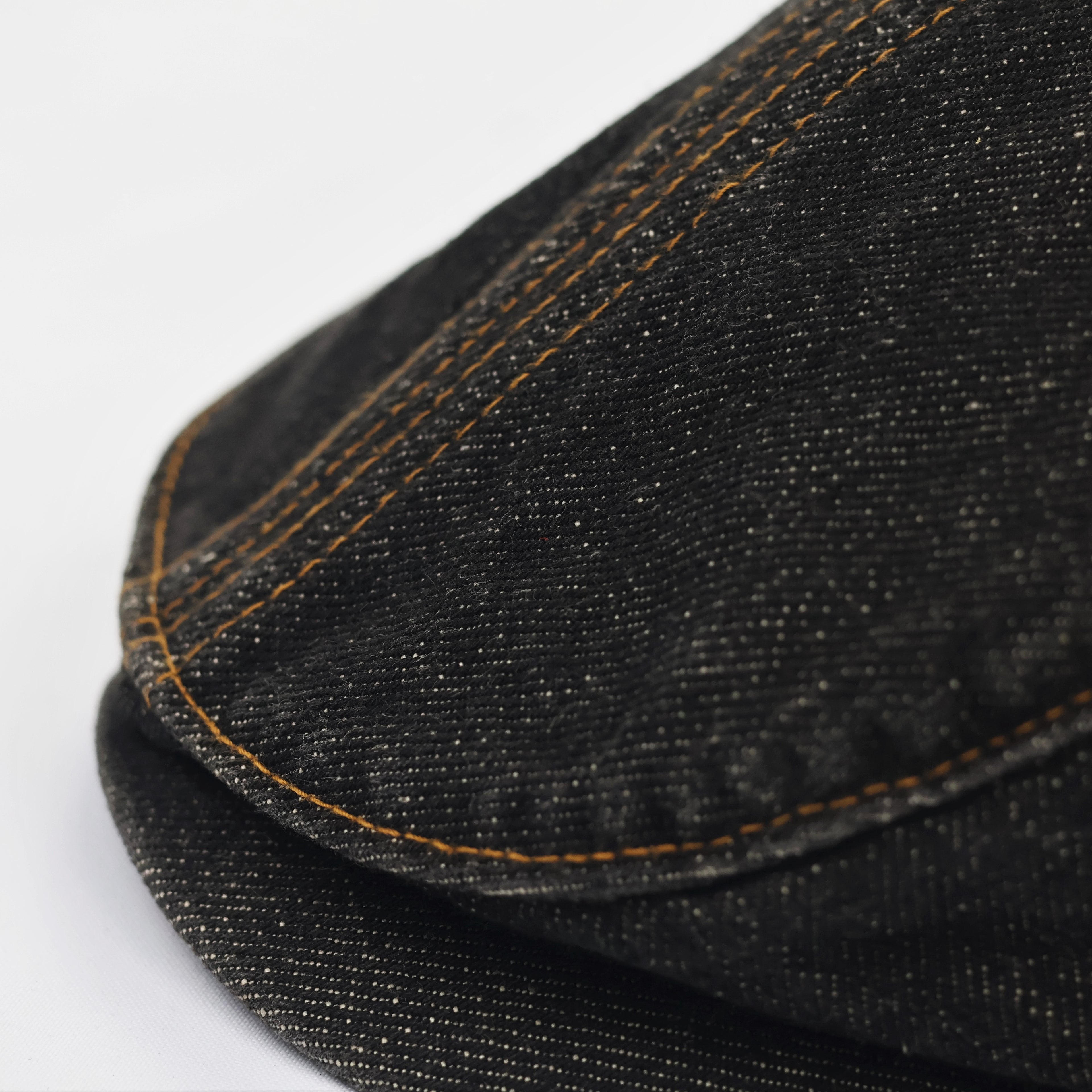 Combo Combo Japan Style Denim Beret - Workwear Snap-Brim Flat Cap