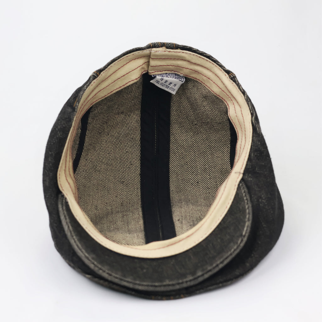 Combo Combo Japan Style Denim Beret - Workwear Snap-Brim Flat Cap